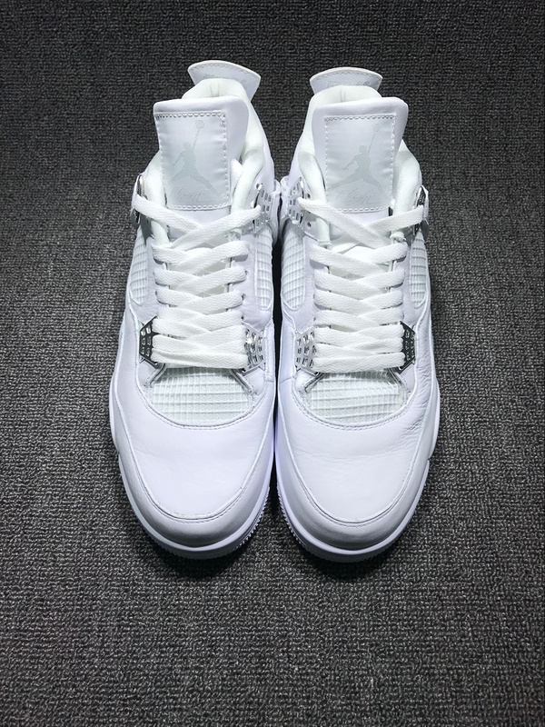 2017 Air Jordan 4 All White Shoes