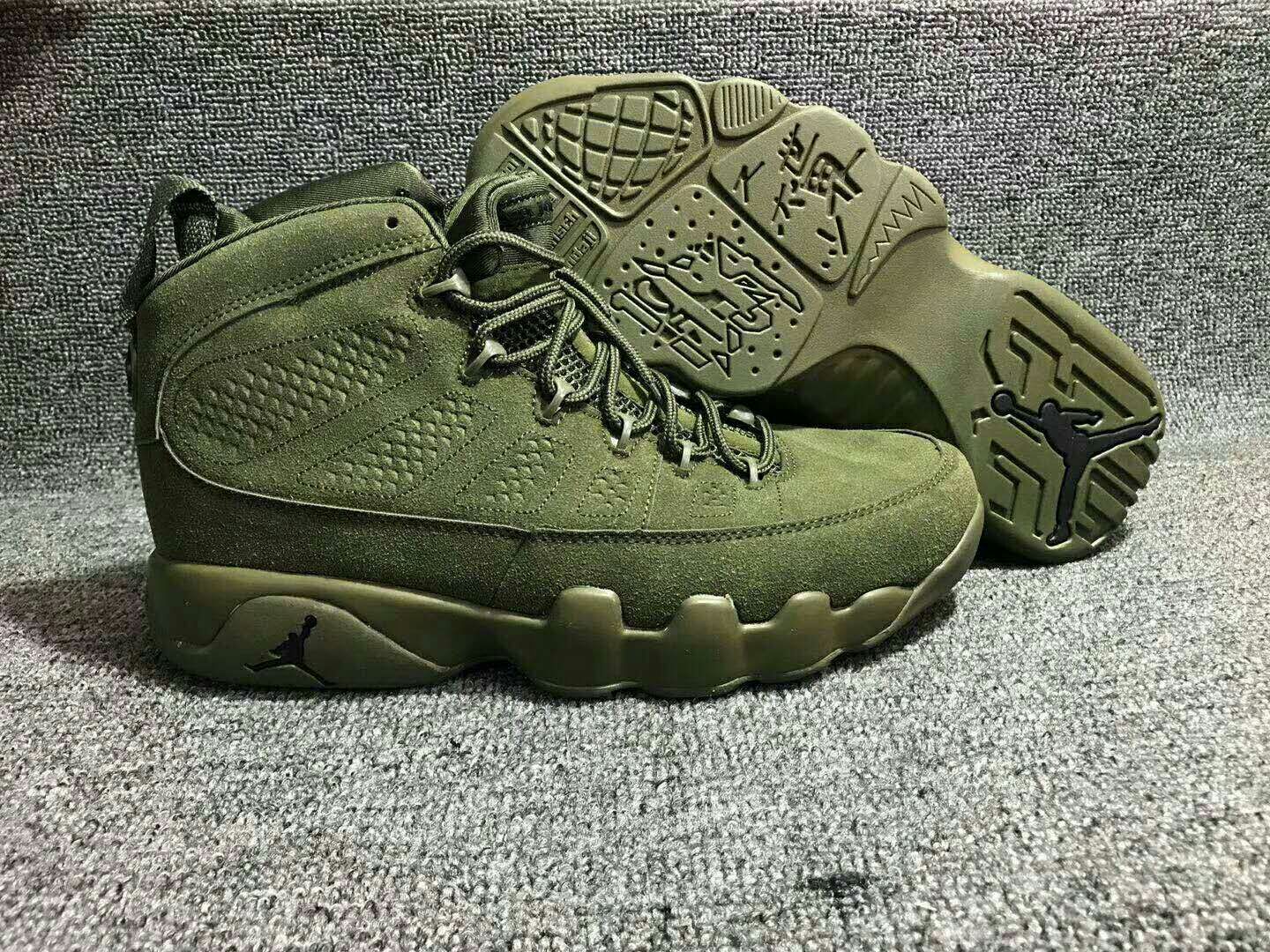 jordan army green shoes