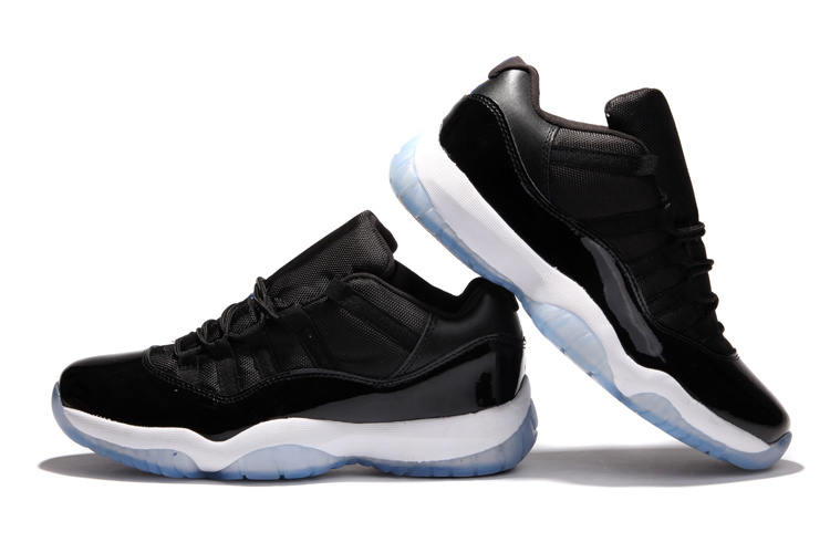 Air Jordan 11 Low Black White Blue Shoes