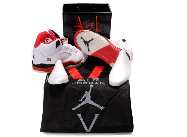 Air Jordan 5 Hardcover Box White Black Red