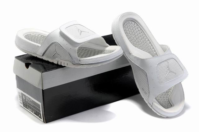 Air Jordan Hydro 5 White Grey