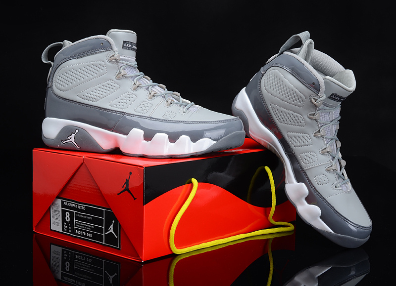 Reissued Air Jordan 9 Grey White Shoes