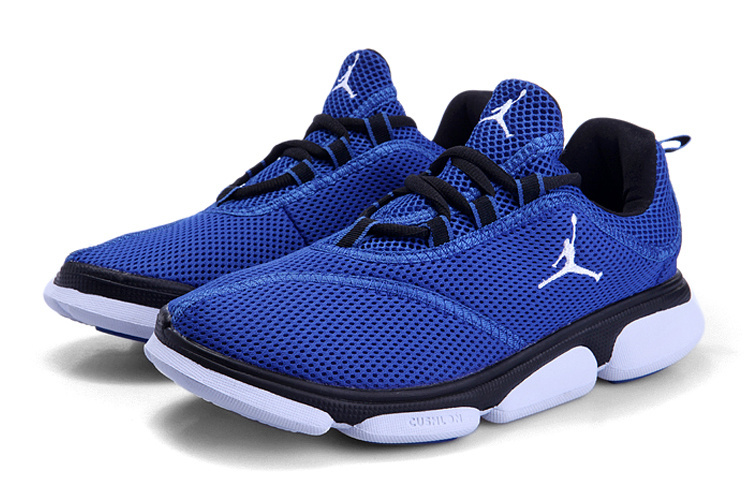 blue jordan tennis shoes