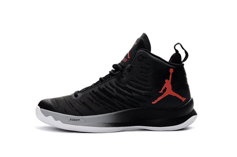 Air Jordan Super Fly X Black Red White Shoes