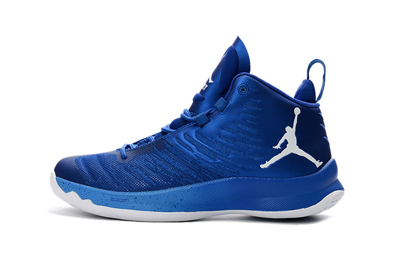 Air Jordan Super Fly X Blue White Shoes