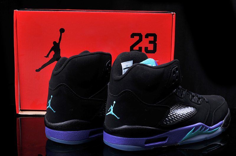 jordan 5s purple and black