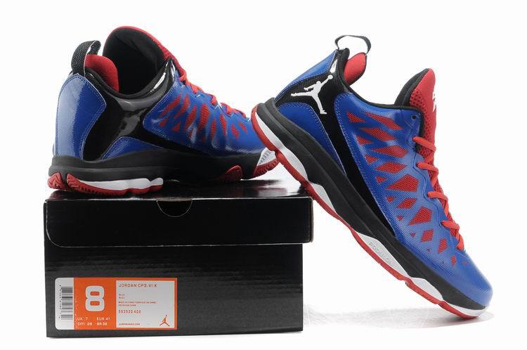 Jordan CP3 VI Silver Blue Red Black White Basketball Shoes