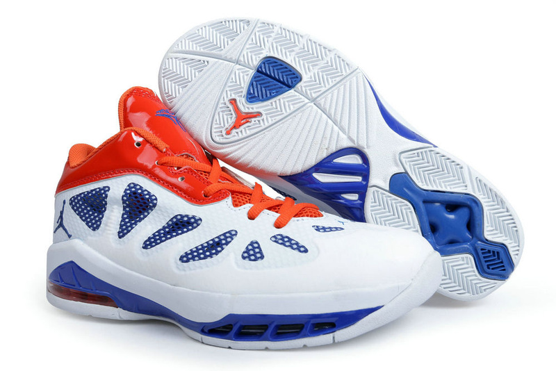 Latest Jordan Melo 8 White Blue Orange Shoes