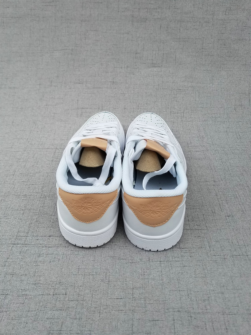 New Air Jordan 1 Low White Brown Shoes