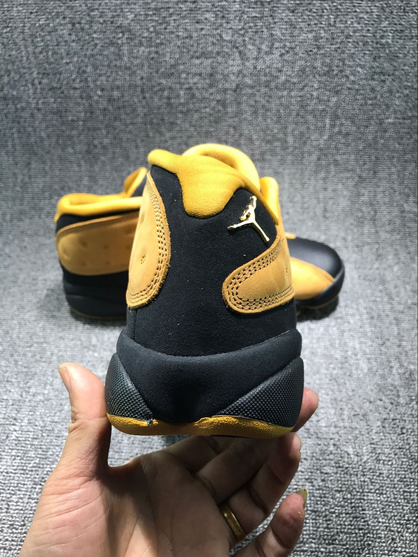 New Air Jordan 13 Low Wheat Yellow Black Shoes