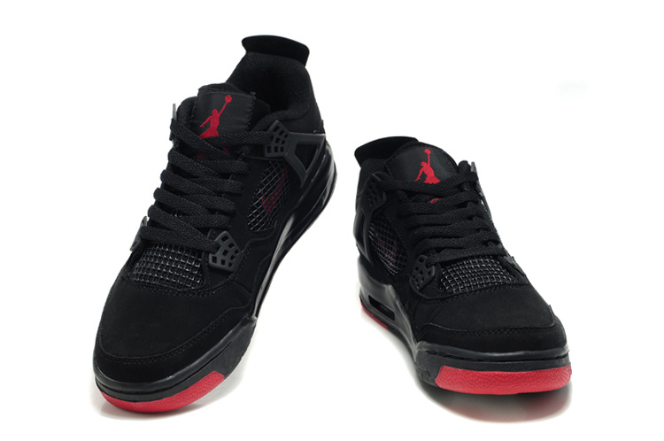 jordan retro 4 black red