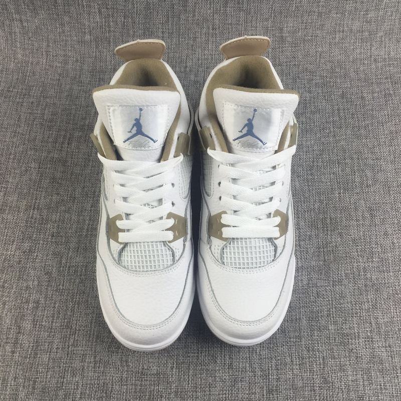 New Air Jordan 4 White Sand Shoes