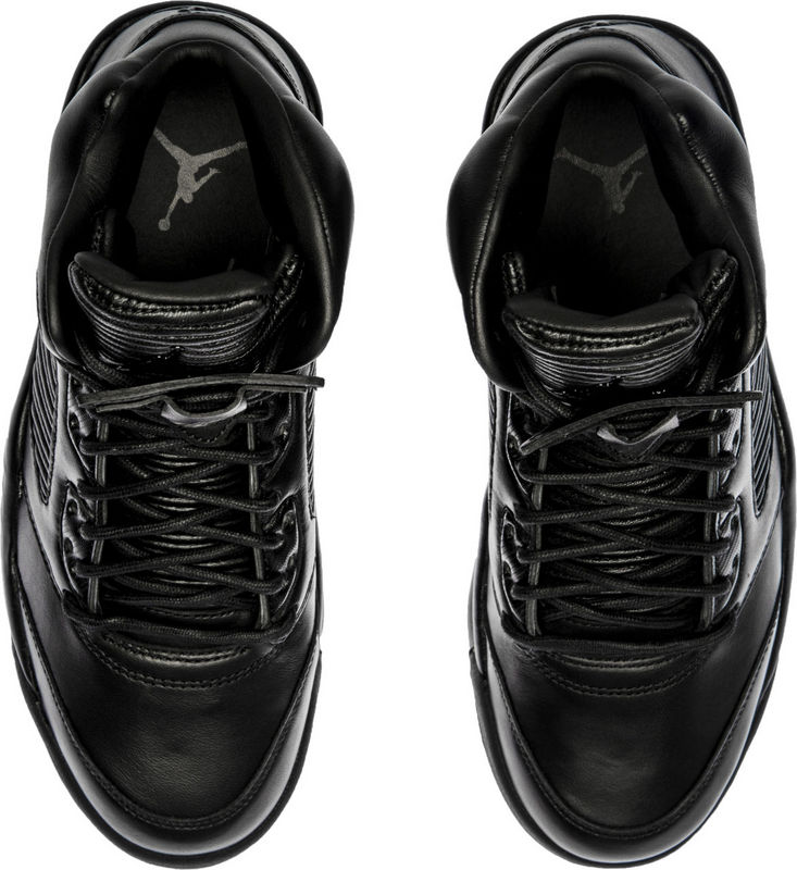 New Air Jordan 5 Retro Joint All Black Shoes