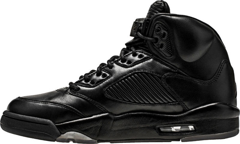 New Air Jordan 5 Retro Joint All Black Shoes