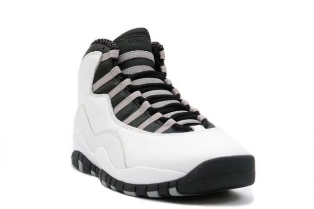 Jordan 10 Retro steels white black light steel grey shoes