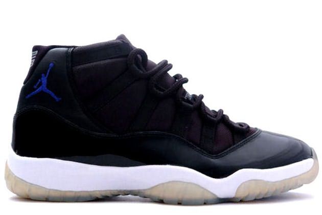 Jordan 11 Retro space jams black varsity royal white shoes