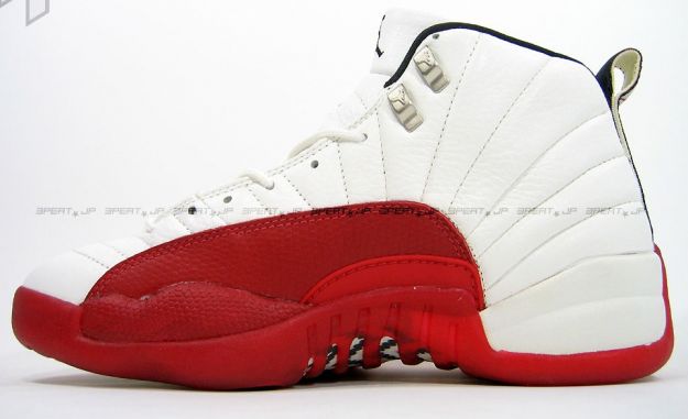 jordan 12 white varsity red shoes