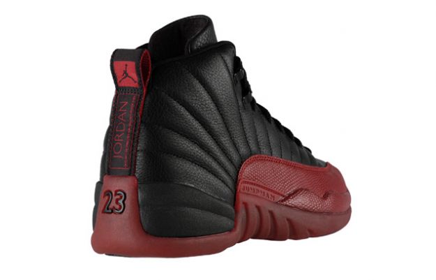 Jordan 12 Retro playoffs black varsity red shoes