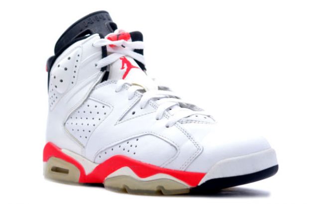 Air Jordan 6 White Infared Black Shoes