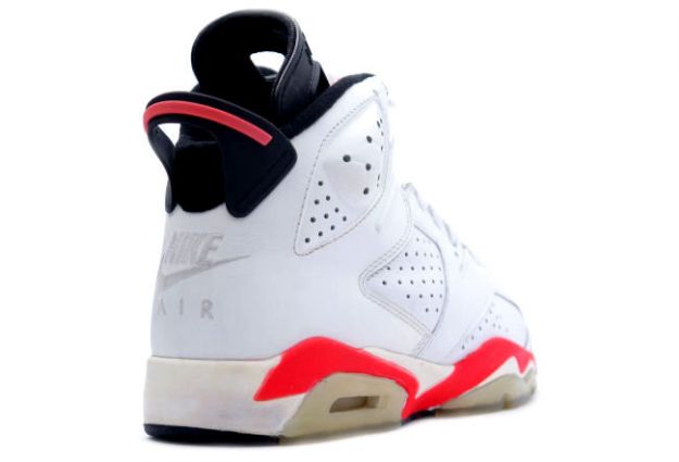 Air Jordan 6 White Infared Black Shoes